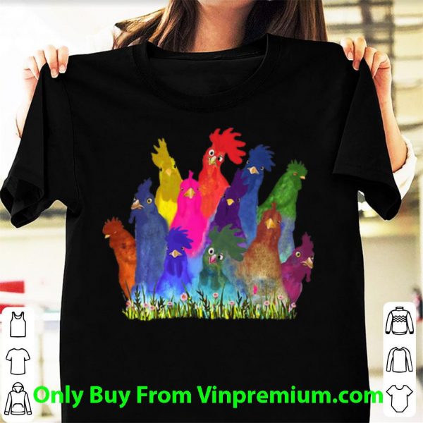 Awesome Color Chickens shirt