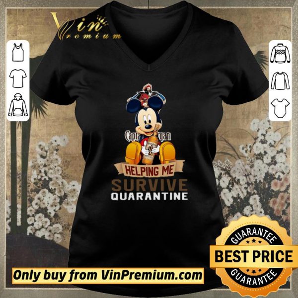 Official Mickey mouse captain morgan helping me survive quarantine shirt sweater