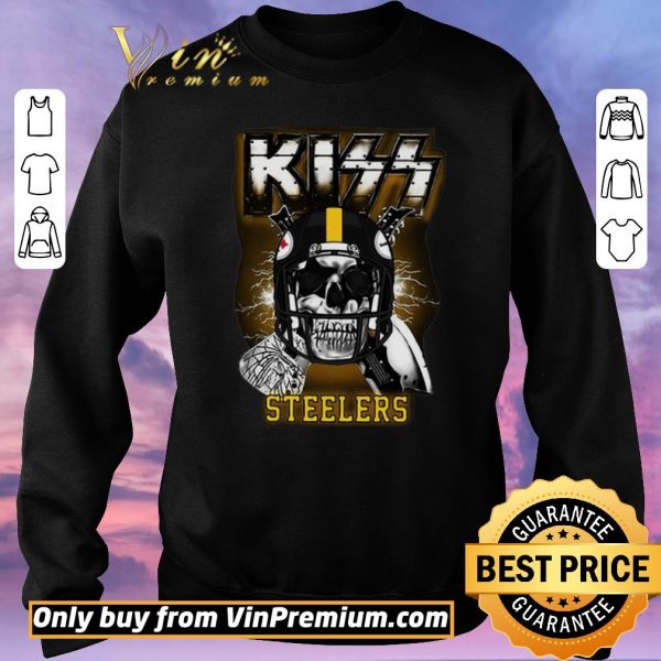 Funny Skull KISS Band Pittsburgh Steelers shirt sweater