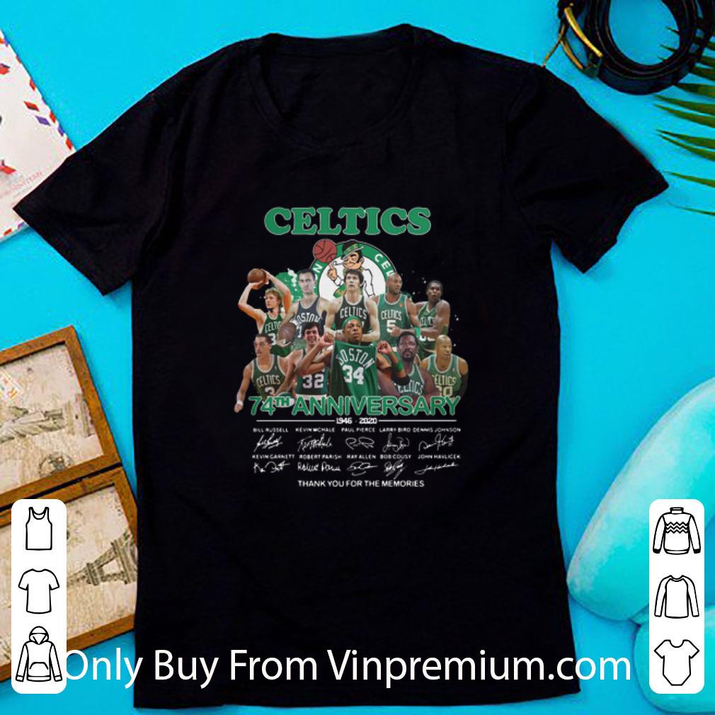 Great Boston Celtics Logo 74th Anniversary Signature shirt