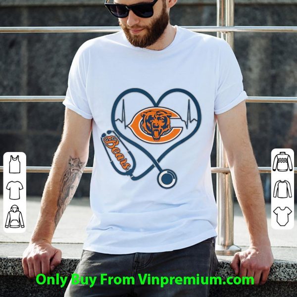 Official Chicago Bears Stethoscope Heartbeat shirt