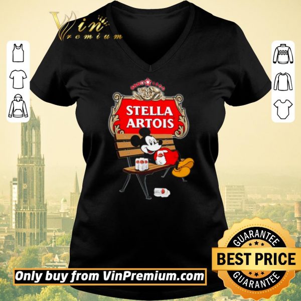 Hot Mickey Mouse drink Stella Artois shirt sweater
