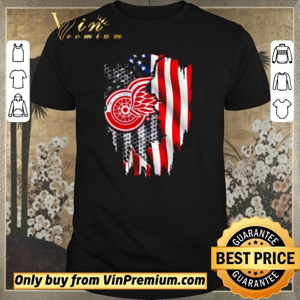 Top Detroit Red Wings American flag independence day shirt sweater