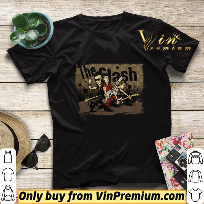 0095b5f2 official the clash band cartoon shirt sweater 4 - Official The Clash Band Cartoon shirt sweater