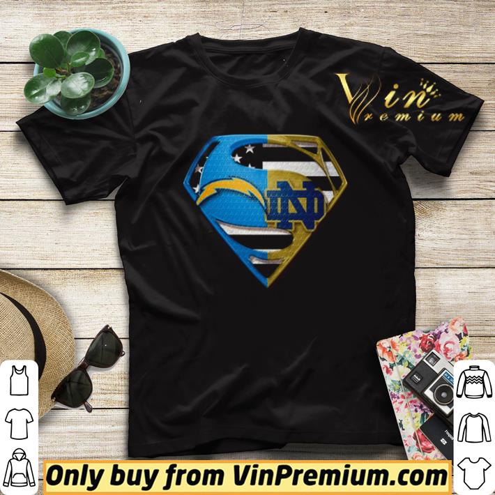 068f108c superman los angeles chargers and notre dame shirt sweater 4 - Superman Los Angeles Chargers and Notre Dame shirt sweater
