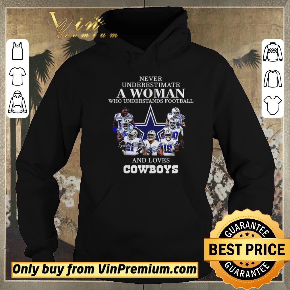 0b7d40ec pretty never underestimate a woman who understands football and loves cowboys shirt sweater 4 - Pretty Never underestimate a woman who understands football and loves Cowboys shirt sweater