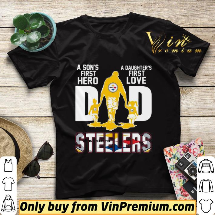 0cc77f60 steelers dad a son s first hero a daughter s first love shirt sweater 4 - Steelers Dad a son’s first hero a daughter’s first love shirt sweater