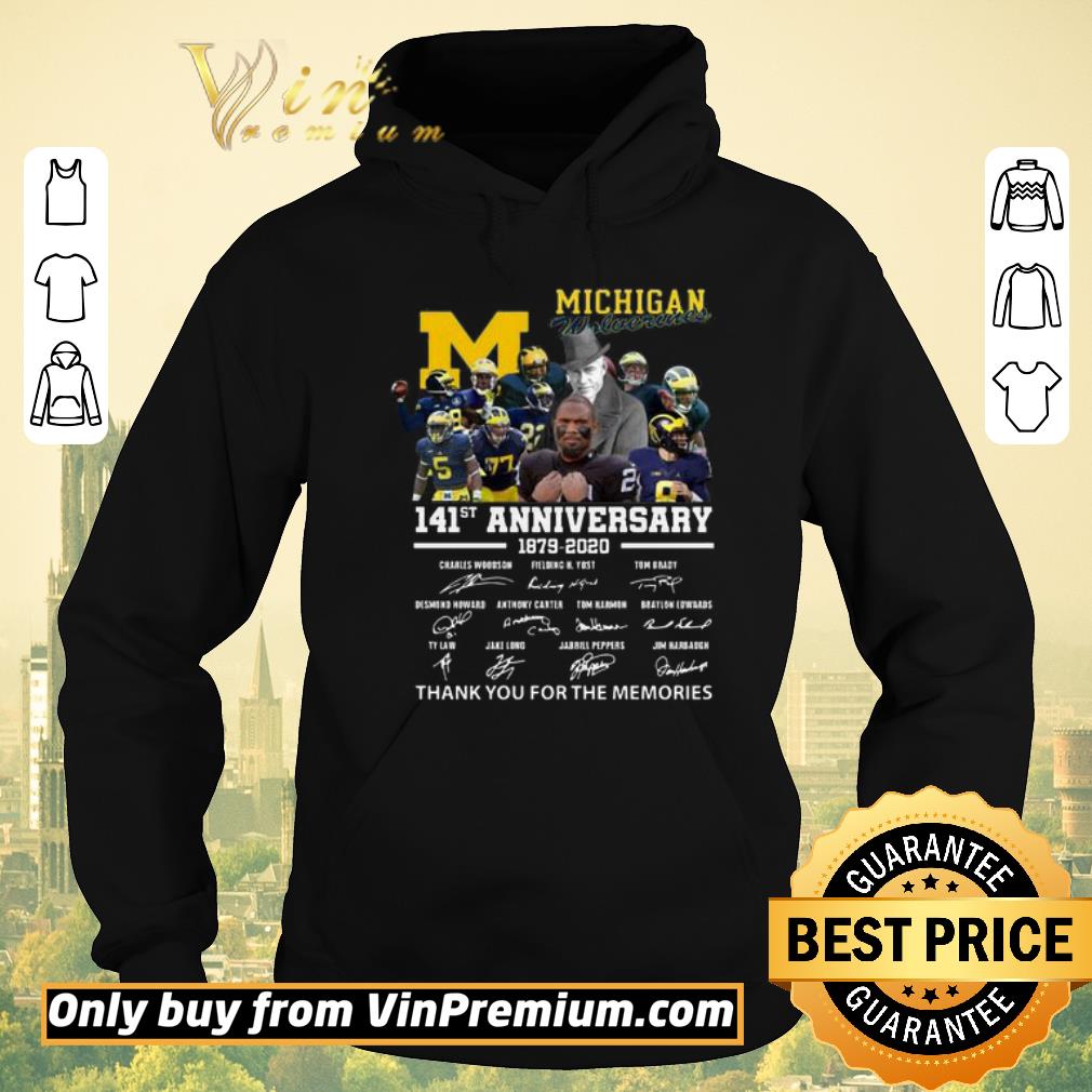 10b33da6 nice michigan wolverines 141st anniversary 1879 2020 thank you for the memories shirt sweater 4 - Nice Michigan Wolverines 141st anniversary 1879 2020 thank you for the memories shirt sweater