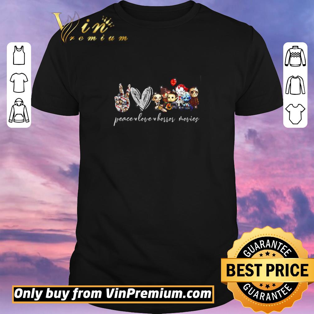 Funny Peace love Horror movies shirt sweater