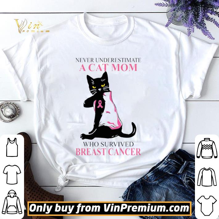 A cat mom who survived Breast Cancer shirt sweater
