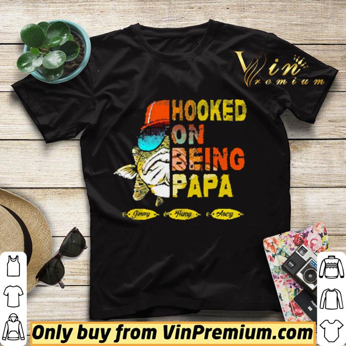 19d730d9 fish hooked on being papa jimmy henry avery father s day shirt sweater 4 - Fish Hooked On Being Papa Jimmy Henry Avery Father's Day shirt sweater