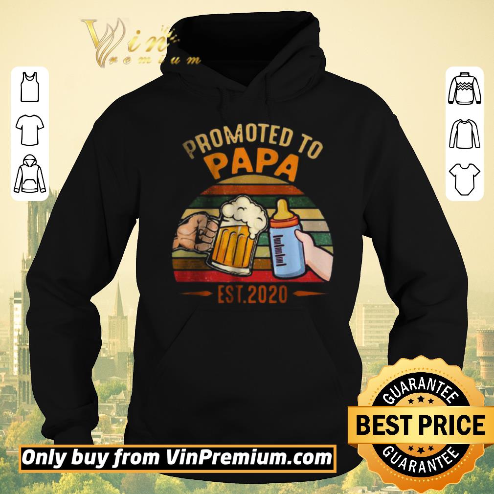 1fd2944c top promoted to papa est 2020 vintage shirt sweater 4 - Top Promoted To Papa EST 2020 vintage shirt sweater
