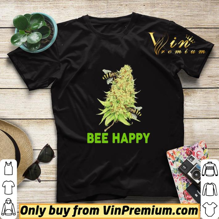 2312d37b marijuana bee happy shirt sweater 4 - Marijuana Bee happy shirt sweater