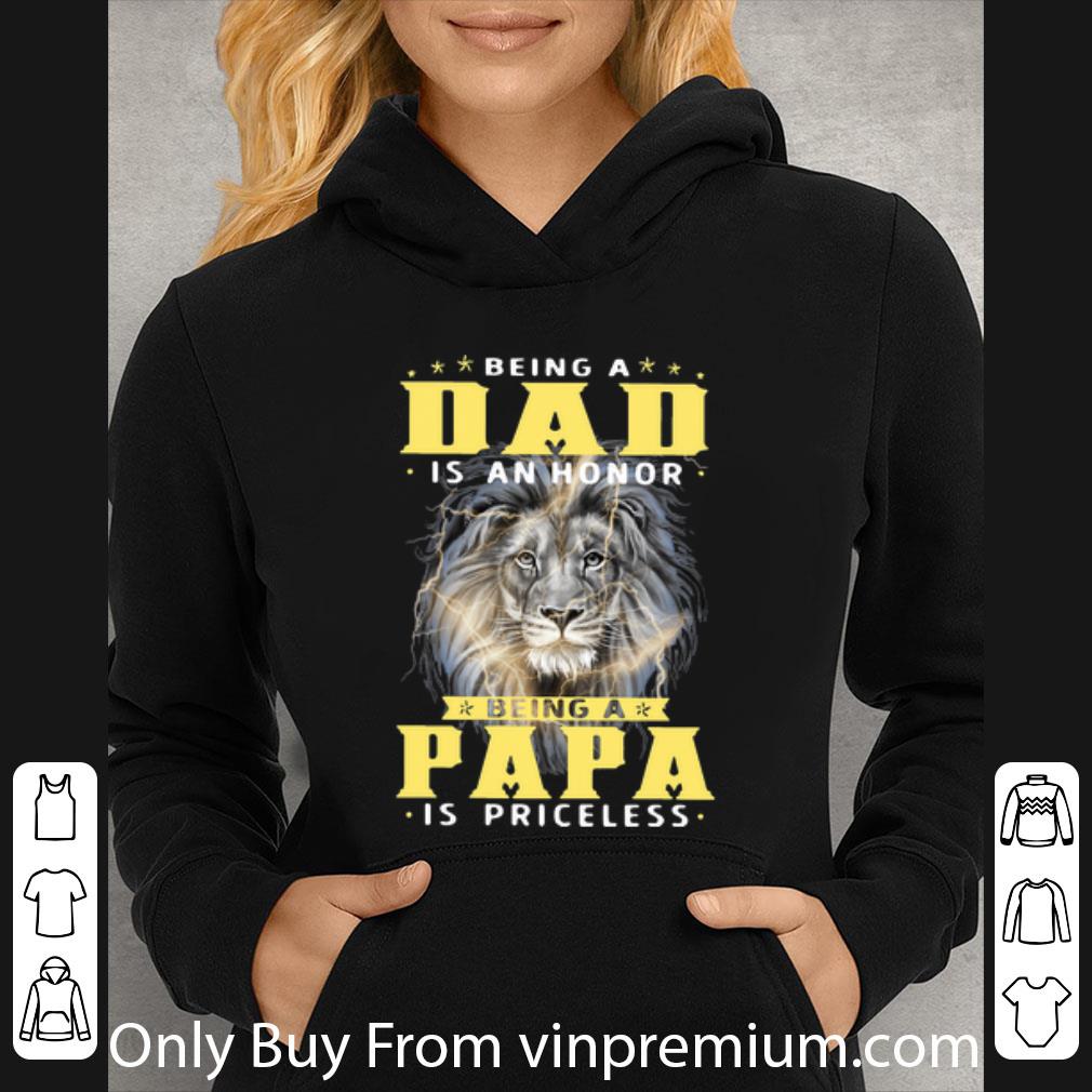 29aac1ca pretty lion being a dad is an honor being a papa is priceless father s day shirt 4 - Pretty Lion Being A Dad Is An Honor Being A Papa Is Priceless Father's Day shirt