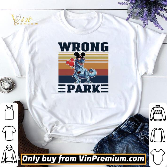 Dinosaur T Rex Mickey Wrong Park Vintage shirt sweater