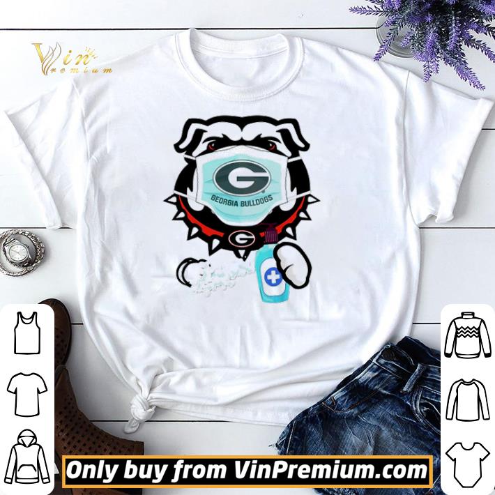 Georgia Bulldogs face mask wash your hand shirt sweater