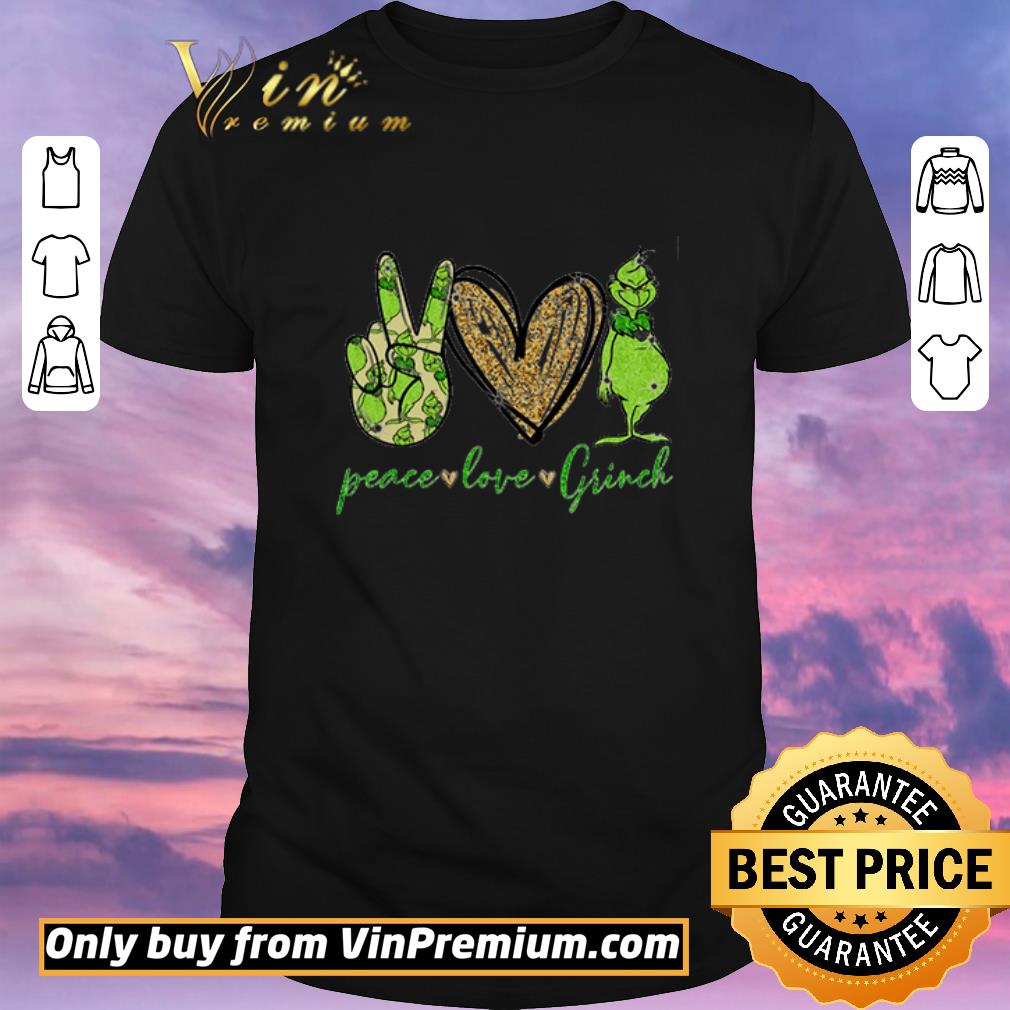 Funny Diamond Peace love Grinch shirt sweater
