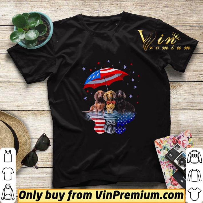 3287cdb4 three dachshunds water american flag shirt sweater 4 - Three Dachshunds Water American Flag shirt sweater