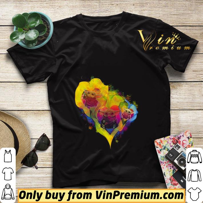 32e44f8e baby yoda lover watercolor shirt sweater 4 - Baby Yoda lover watercolor shirt sweater