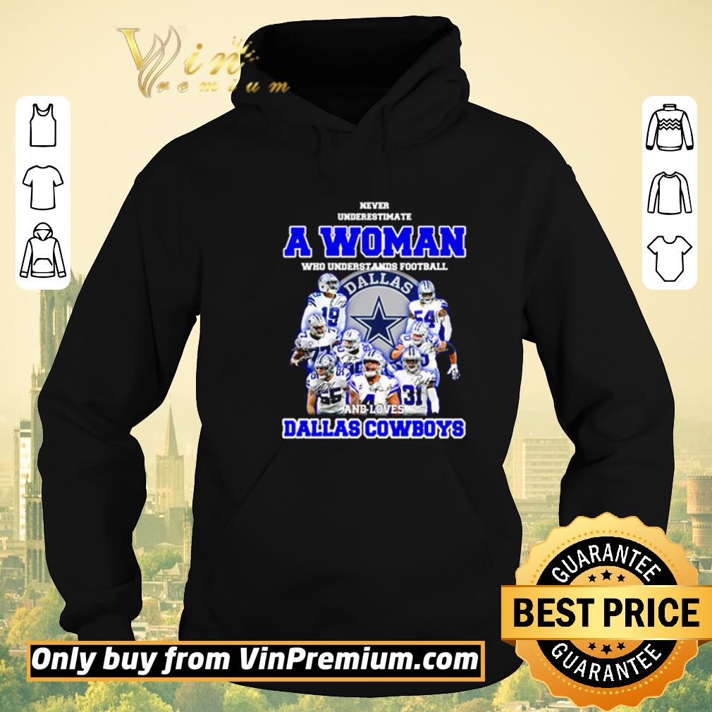 3aa88815 funny never underestimate a woman who understands football and love dallas cowboys shirt sweater 4 - Funny Never underestimate a woman who understands football and love Dallas Cowboys shirt sweater