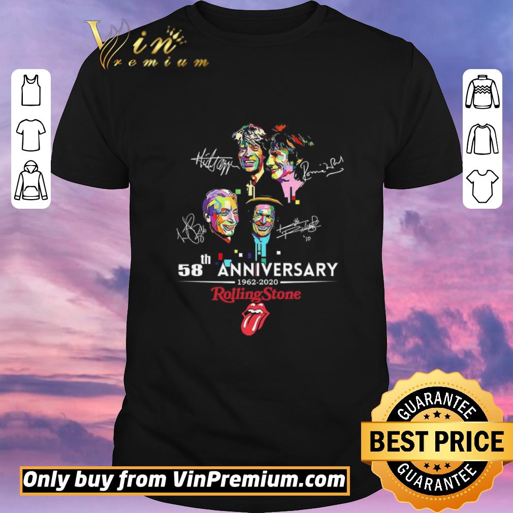 Nice 58th Anniversary 1962 2020 Rolling Stone Signature shirt sweater