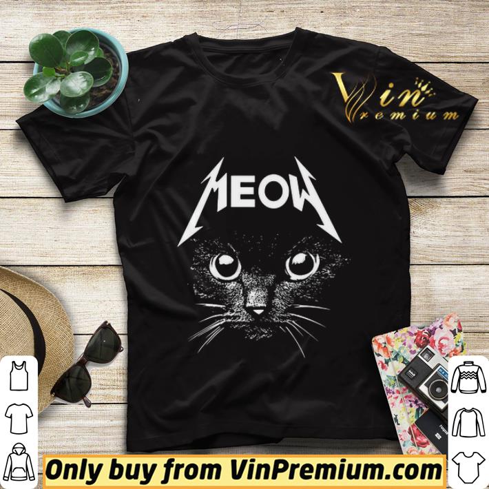 3ebca7c2 metallica cat meow shirt sweater 4 - Metallica cat Meow shirt sweater