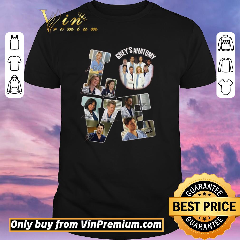 Nice Pretty Love Grey’s Anatomy Doctor Signatures shirt sweater