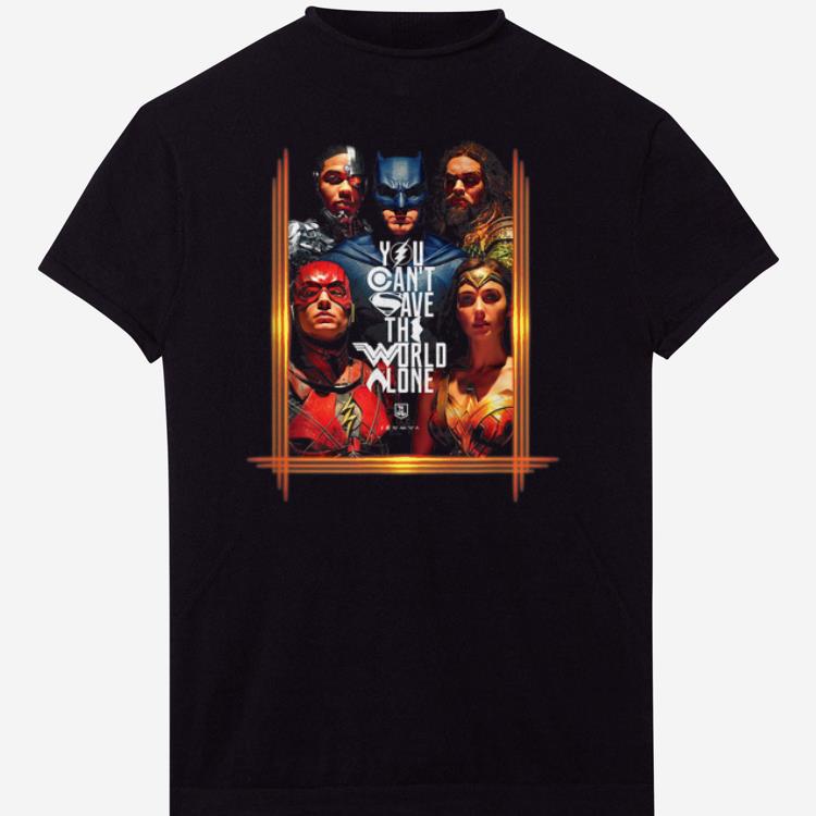 Original DC Justice League Save The World Poster Shirt