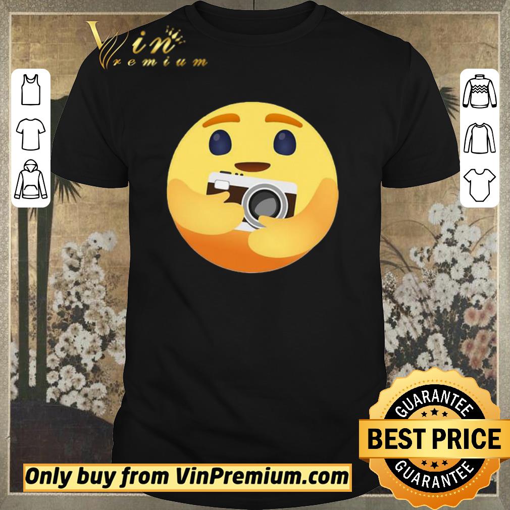Awesome Original Official Facebook care emoji hug camera shirt sweater