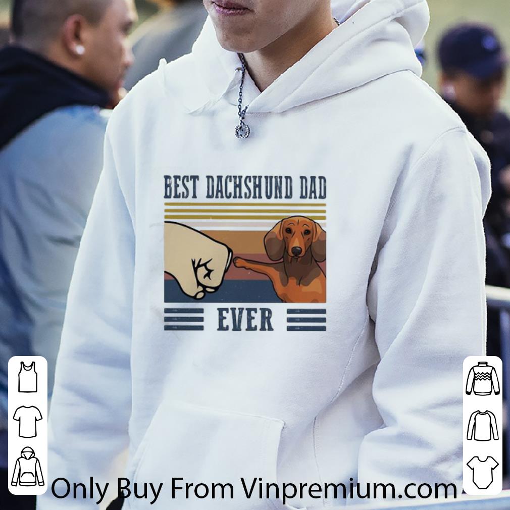 5585e0d8 nice vintage best dachshund dad ever father s day shirt 4 - Nice Vintage Best Dachshund Dad Ever Father's Day shirt