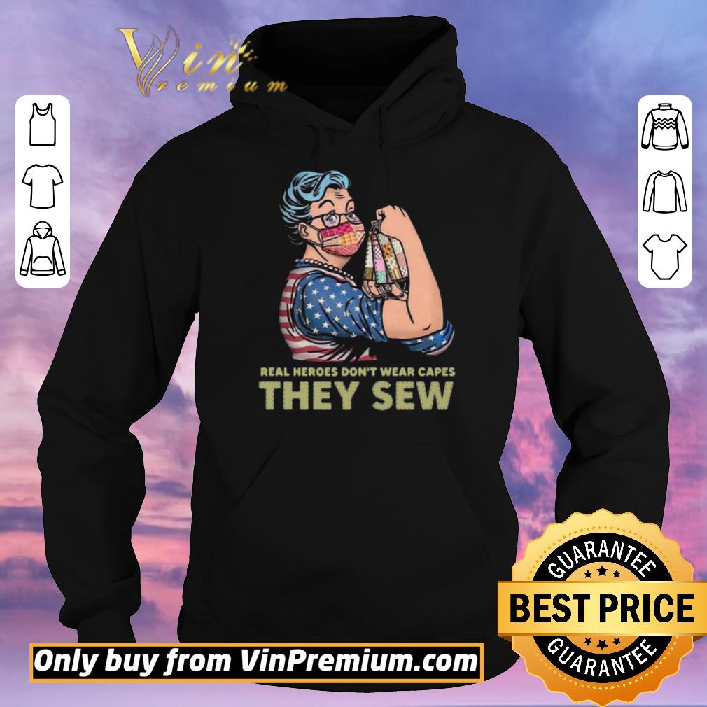 5825f7c4 awesome strong woman real heroes don t wear capes they sew shirt sweater 4 - Awesome Strong Woman Real Heroes Don't Wear Capes They Sew shirt sweater