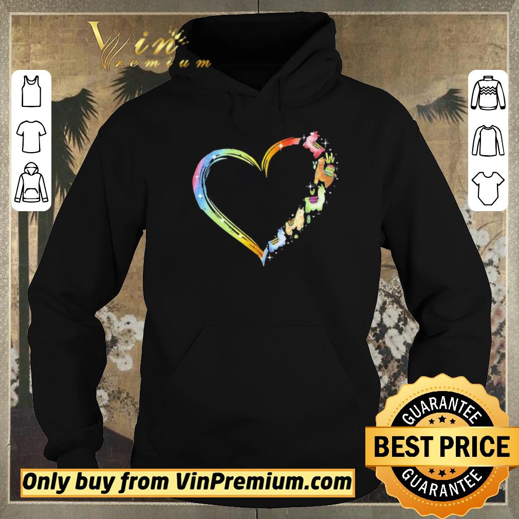 67b6d990 top premium i love llamas heart shirt sweater 4 - Top Premium I love Llamas heart shirt sweater