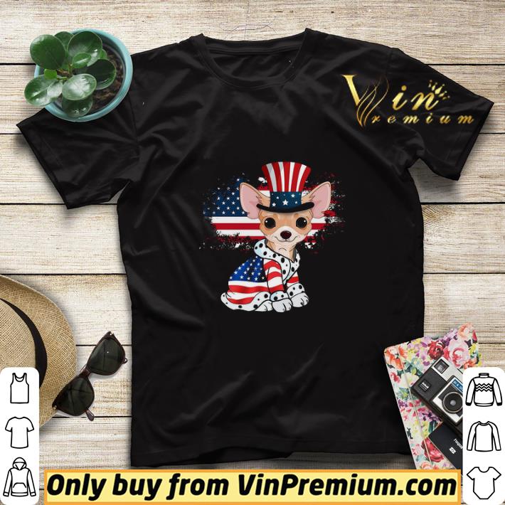 698312a8 chihuahua happy july 4th american flag shirt sweater 4 - Chihuahua Happy July 4th American Flag shirt sweater