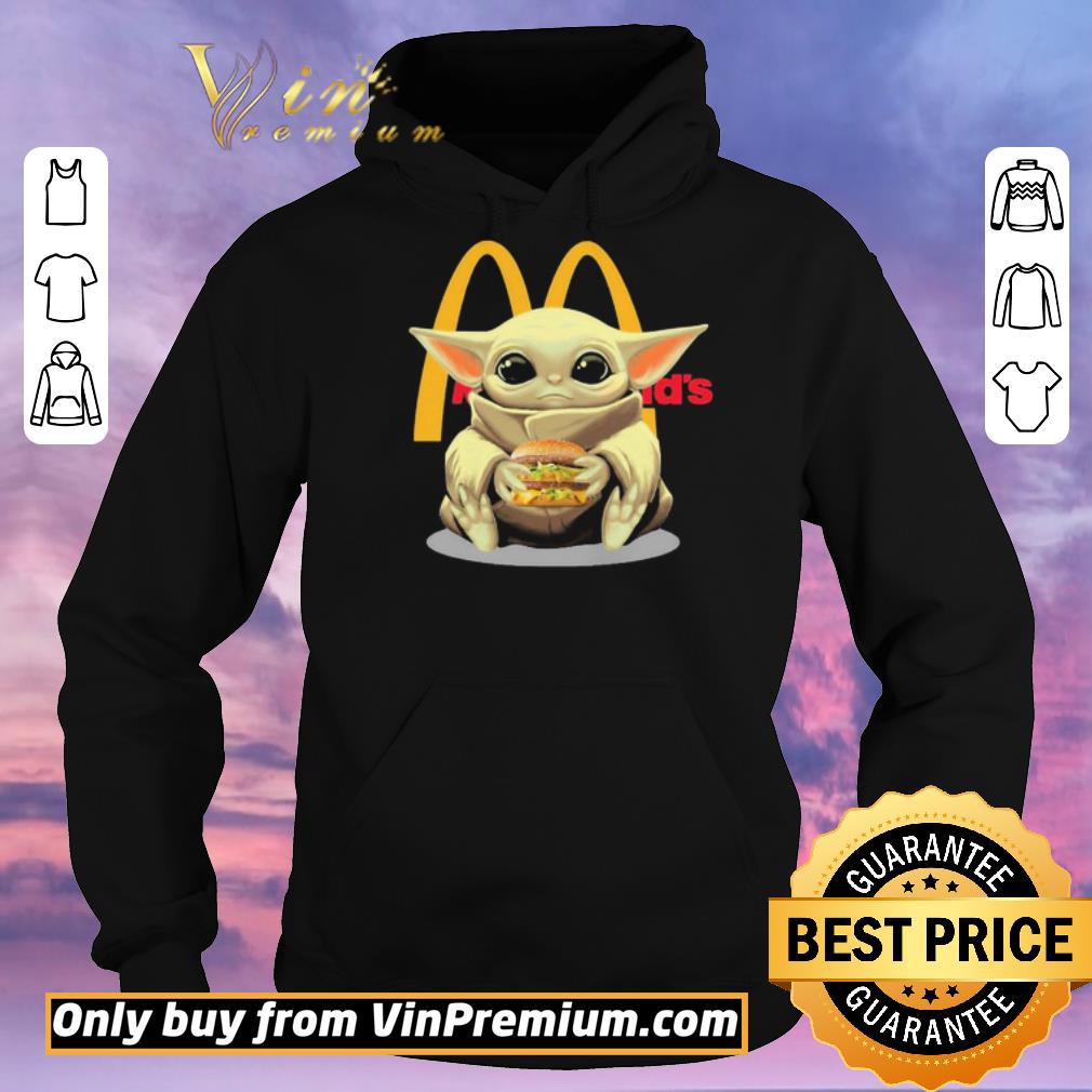 72331f68 awesome baby yoda hug mcdonald s shirt sweater 4 - Awesome Baby Yoda hug McDonald’s shirt sweater
