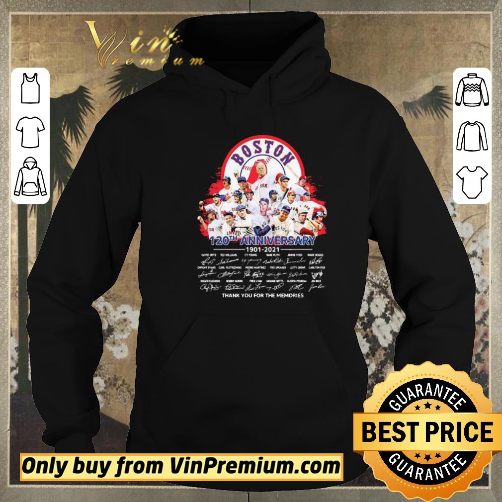785b3a83 nice boston red sox 120th anniversary thank you for the memories signatures shirt sweater 4 - Nice Boston red sox 120th anniversary thank you for the memories signatures shirt sweater