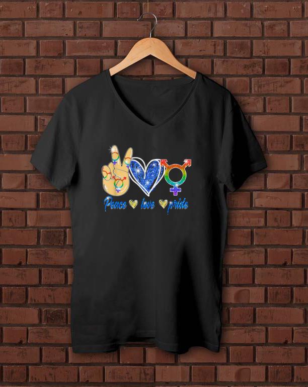 Top LGBT Pride Lesbian Gay Bisexual Peace Love Gift Apparel Shirt