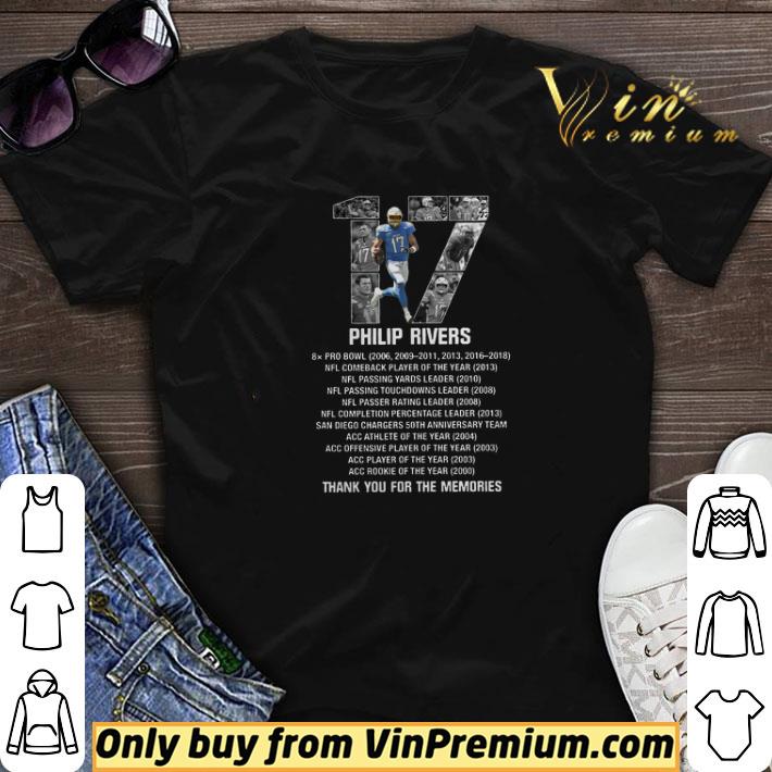 17 Philip Rivers Thank You For The Memories shirt sweater