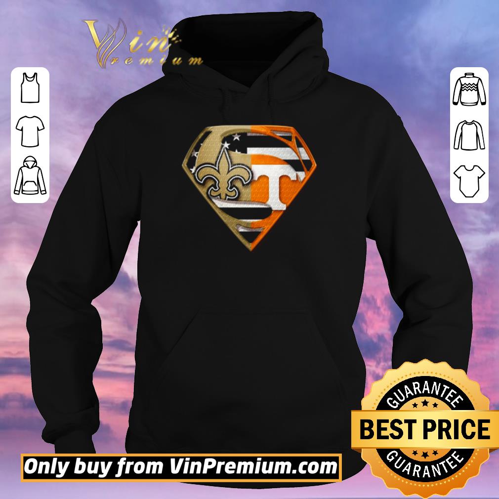 80383415 nice superman new orleans saints and tennessee volunteers shirt sweater 4 - Nice Superman New Orleans Saints and Tennessee Volunteers shirt sweater
