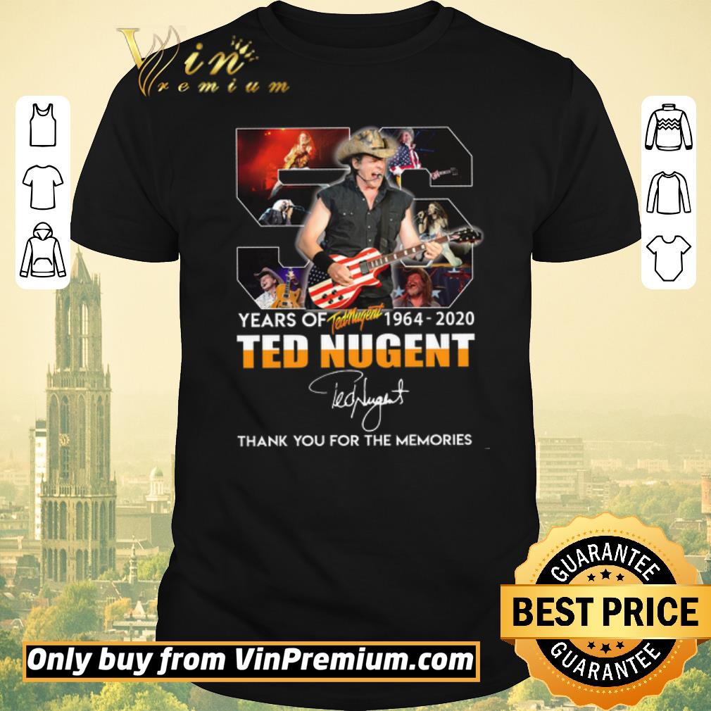 Official 56 Years Of Ted Nugent 1964 2020 Signature Thank You For The Memories shirt sweater