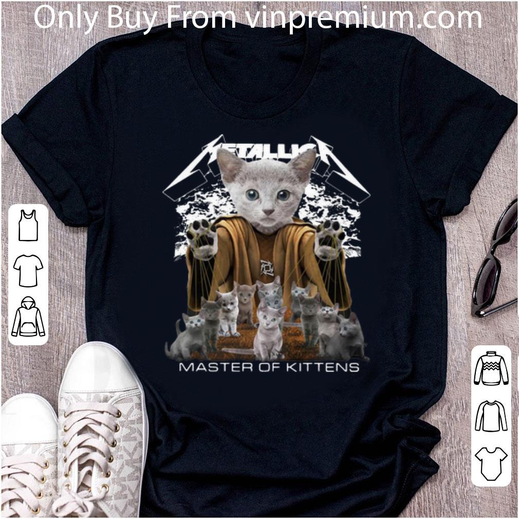 Awesome Metallica Russian Blue Master Of Kittens Cat Lovers shirt