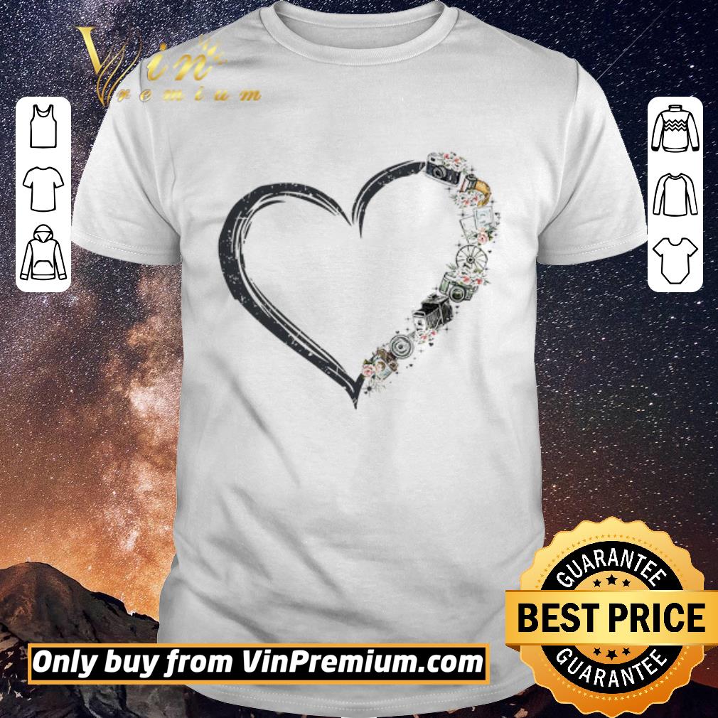 Hot I Love Camera Heart shirt sweater