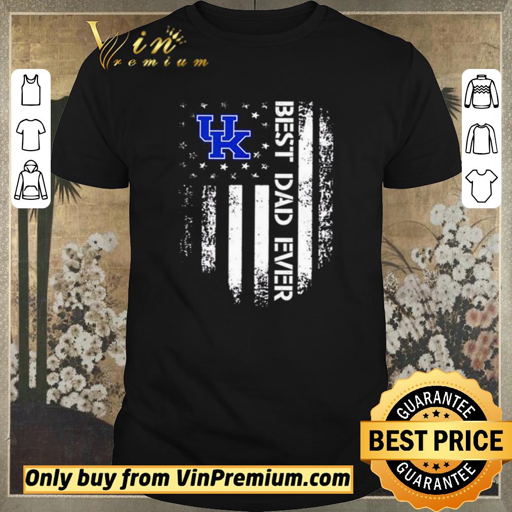 Hot Top Premium Kentucky Wildcats best dad ever America Flag shirt sweater