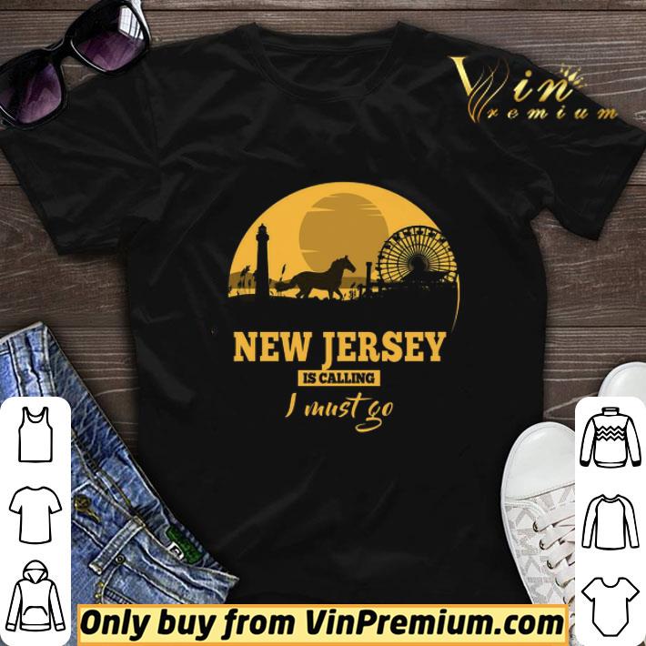 Horse Sunset New Jersey Is Calling I Must Go shirt sweater