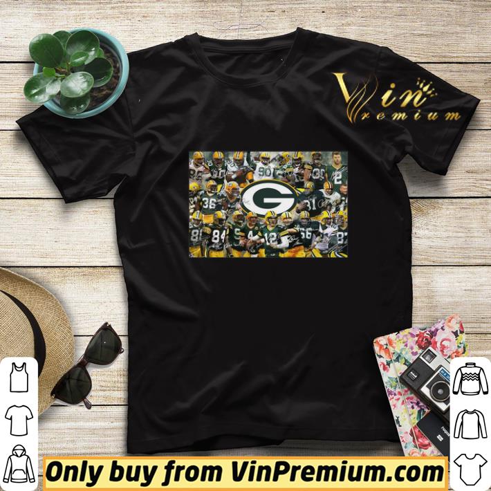 90633fe0 green bay packers football team players signatures shirt sweater 4 - Green bay packers football team players signatures shirt sweater