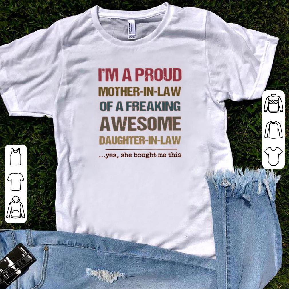 Hot I’m A Proud Mother In Law Of A Freaking Awesome Shirt