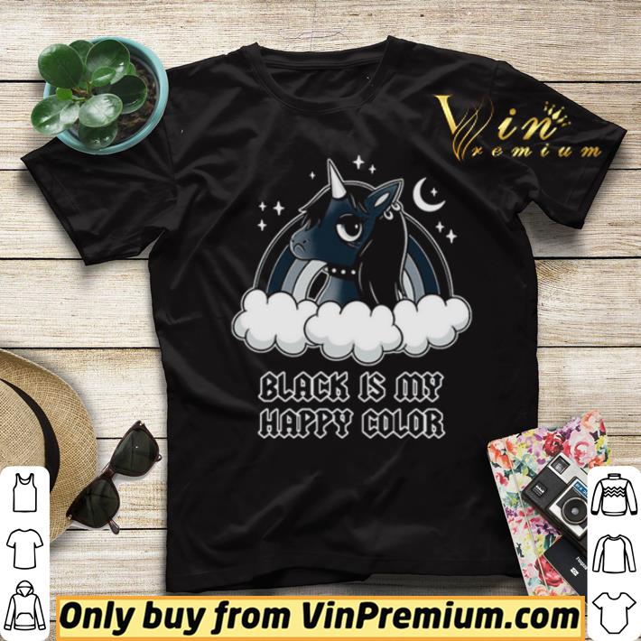 Unicorn Black Is My Happy Color shirt sweater ac5949e0 unicorn black is my happy color shirt sweater 4 - Unicorn Black Is My Happy Color shirt sweater