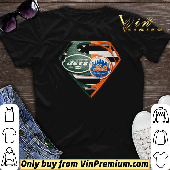 Superman New York Jets and New York Mets shirt sweater