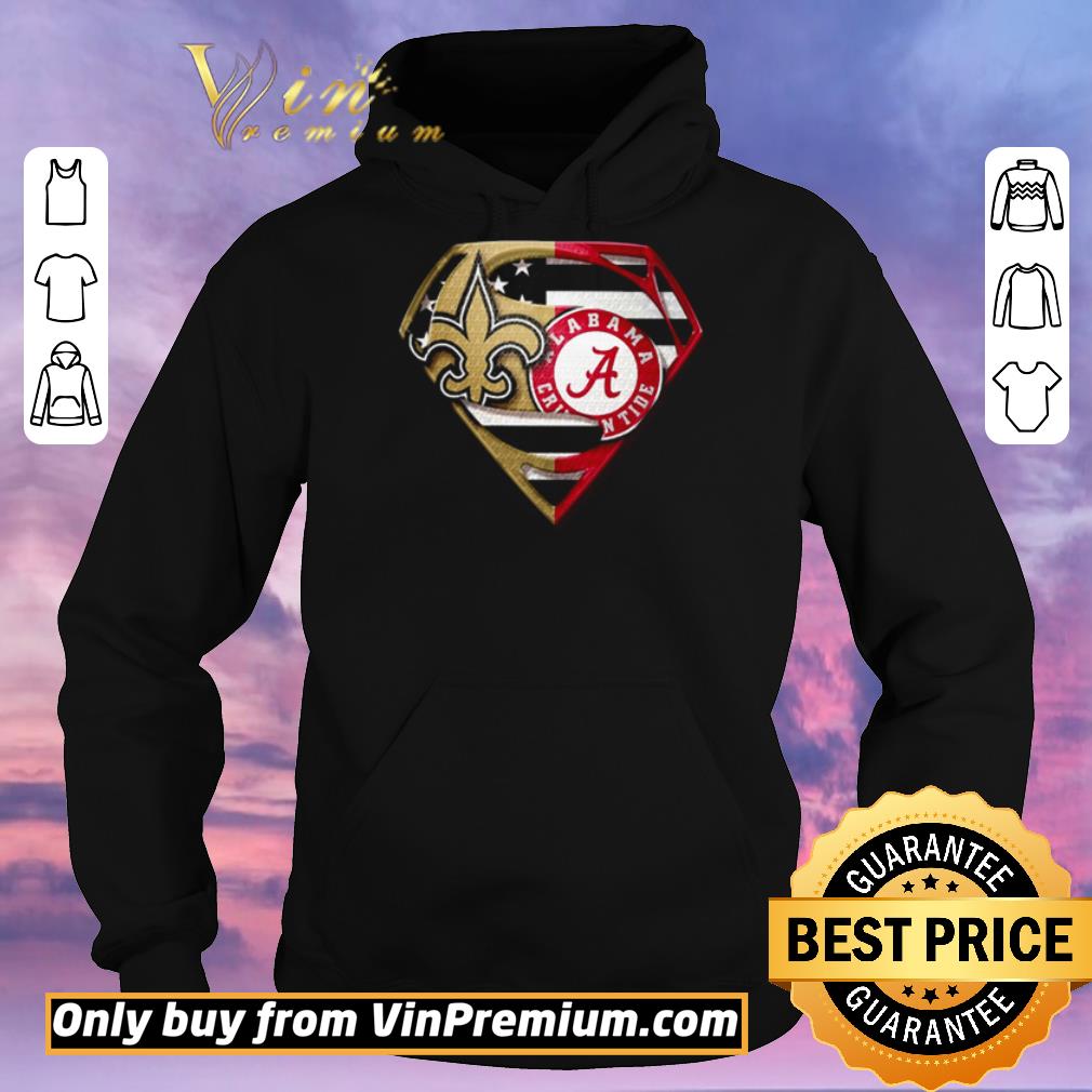 ad4f5bbd premium superman new orleans saints vs alabama crimson tide shirt sweater 4 - Premium Superman New Orleans Saints vs Alabama Crimson Tide shirt sweater