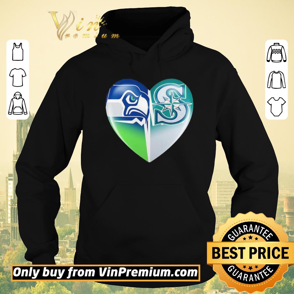 b32ef900 nice seattle seahawks and seattle mariners heartbeat heart shirt sweater 4 - Nice Seattle seahawks and seattle mariners heartbeat heart shirt sweater