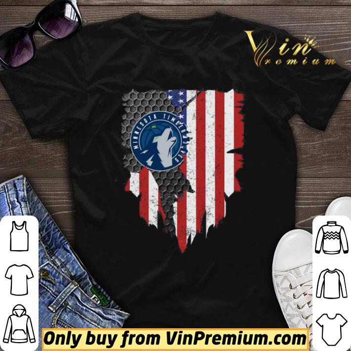 Minnesota Timberwolves Inside American Flag shirt sweater